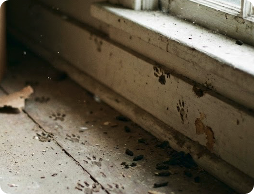 Wildlife Tracks in House